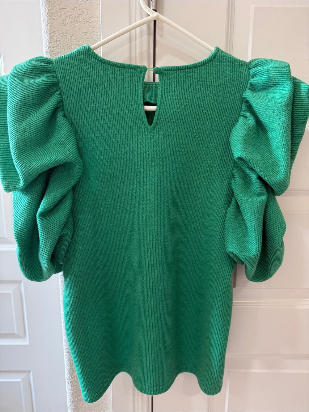 THML Emerald Ruffle-Sleeve Knit Top - Picture 5 of 5